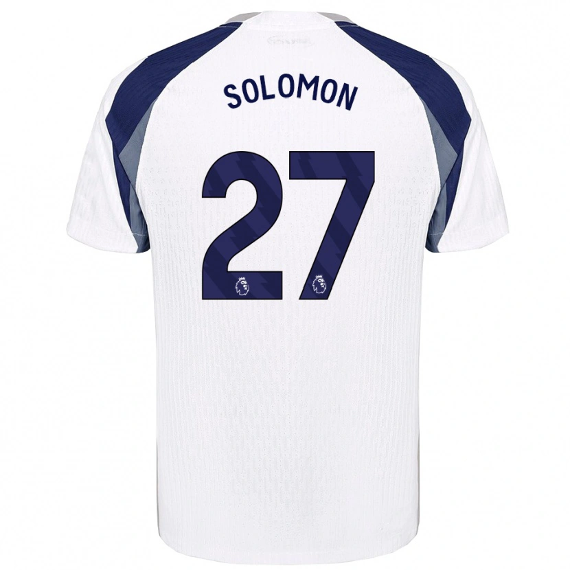 Danxen Børn Manor Solomon #27 Hvid Navy Hjemmebane Spillertrøjer 2025/26 Trøje T-Shirt