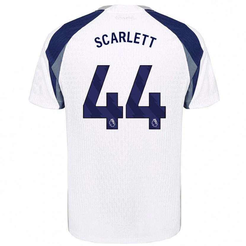 Danxen Børn Dane Scarlett #44 Hvid Navy Hjemmebane Spillertrøjer 2025/26 Trøje T-Shirt