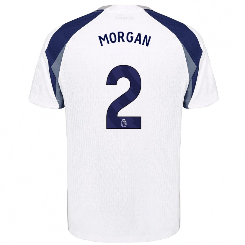 Danxen Børn Esther Morgan #2 Hvid Navy Hjemmebane Spillertrøjer 2025/26 Trøje T-Shirt