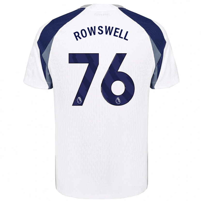 Danxen Børn James Rowswell #76 Hvid Navy Hjemmebane Spillertrøjer 2025/26 Trøje T-Shirt