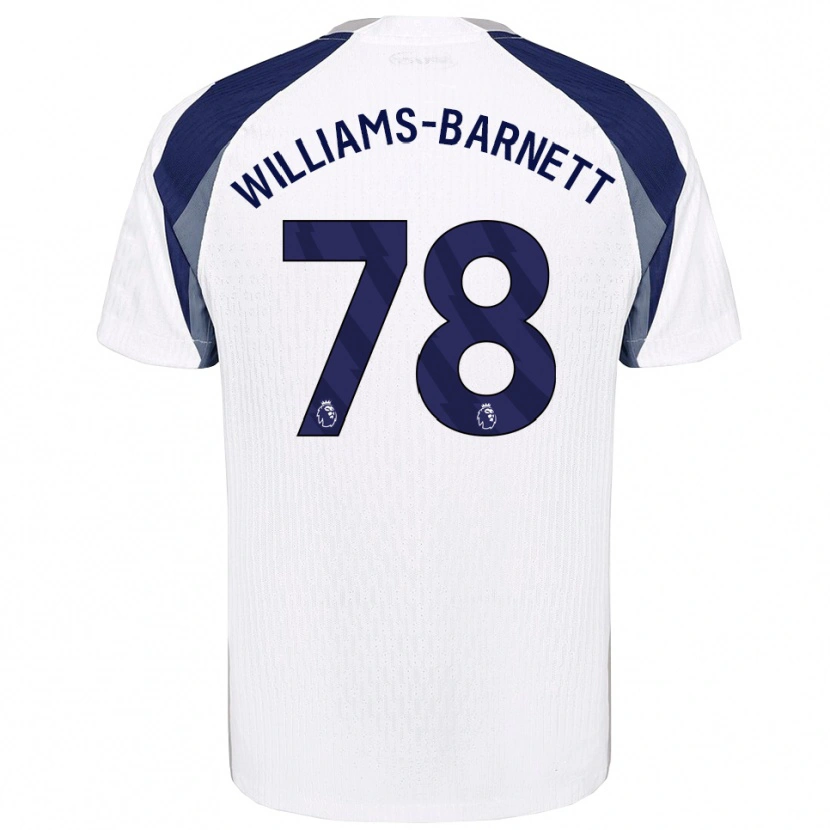 Danxen Børn Lucá Williams-Barnett #78 Hvid Navy Hjemmebane Spillertrøjer 2025/26 Trøje T-Shirt