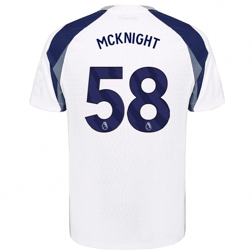 Danxen Børn Maxwell Mcknight #58 Hvid Navy Hjemmebane Spillertrøjer 2025/26 Trøje T-Shirt