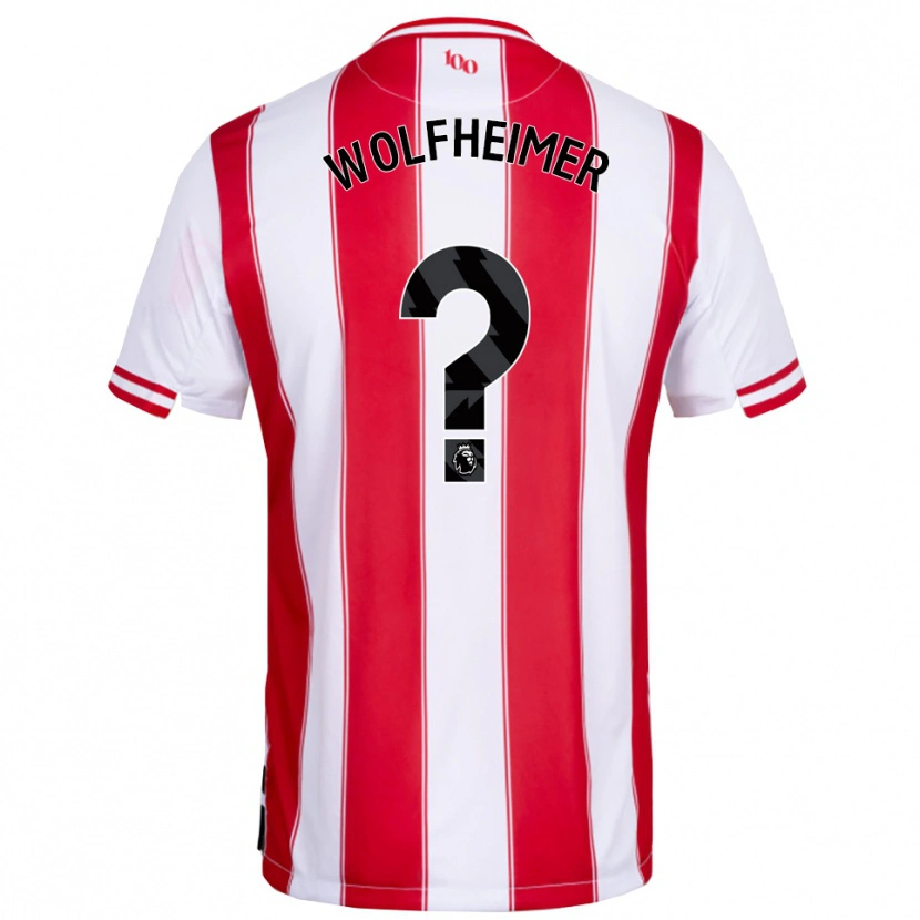 Danxen Børn Connor Wolfheimer #0 Rød Hvid Hjemmebane Spillertrøjer 2025/26 Trøje T-Shirt