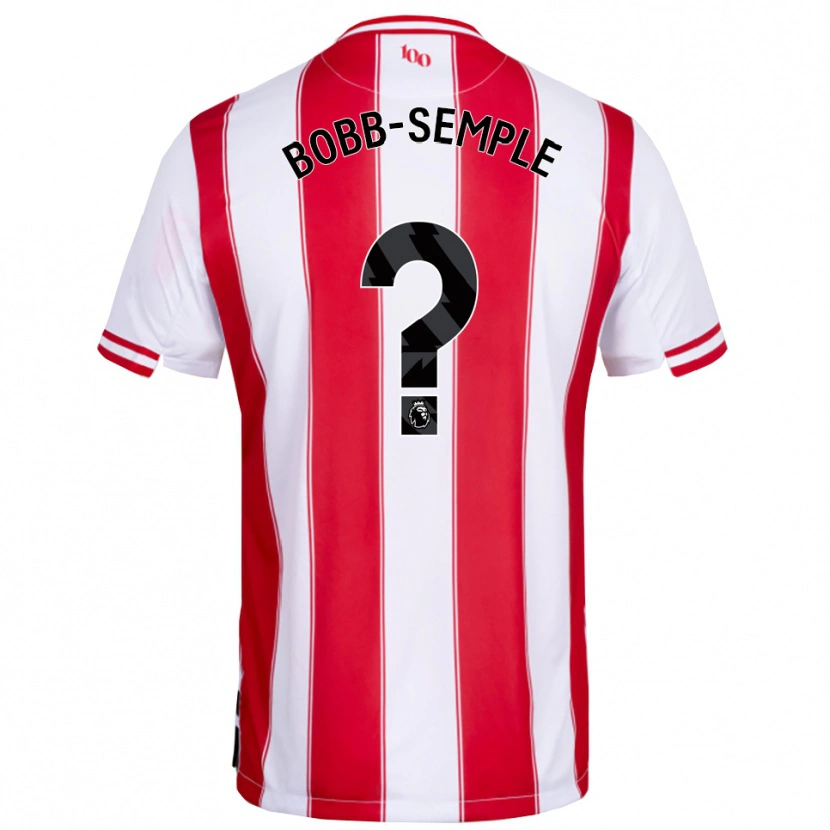 Danxen Børn Domeiro Bobb-Semple #0 Rød Hvid Hjemmebane Spillertrøjer 2025/26 Trøje T-Shirt