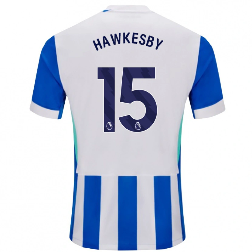 Danxen Børn Mackenzie Hawkesby #15 Blå Hvid Hjemmebane Spillertrøjer 2025/26 Trøje T-Shirt