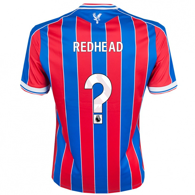 Danxen Børn Caleb Redhead #0 Blå Rød Hvid Hjemmebane Spillertrøjer 2025/26 Trøje T-Shirt