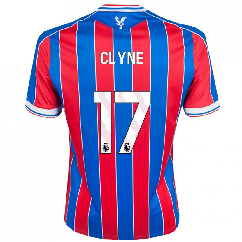 Danxen Børn Nathaniel Clyne #17 Blå Rød Hvid Hjemmebane Spillertrøjer 2025/26 Trøje T-Shirt