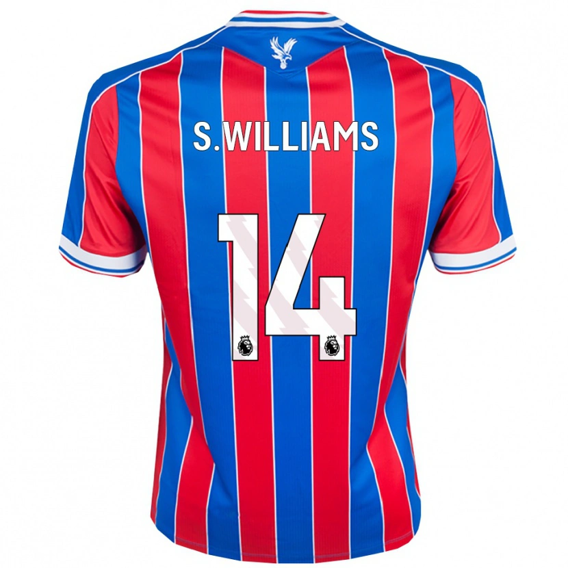 Danxen Børn Seb Williams #14 Blå Rød Hvid Hjemmebane Spillertrøjer 2025/26 Trøje T-Shirt