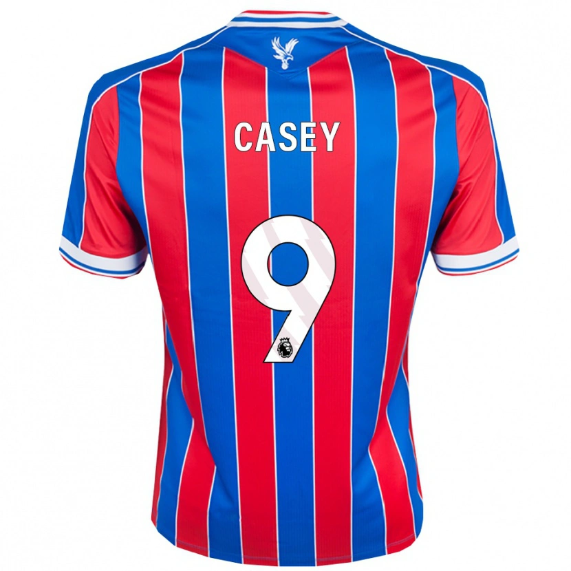 Danxen Børn Ben Casey #9 Blå Rød Hvid Hjemmebane Spillertrøjer 2025/26 Trøje T-Shirt