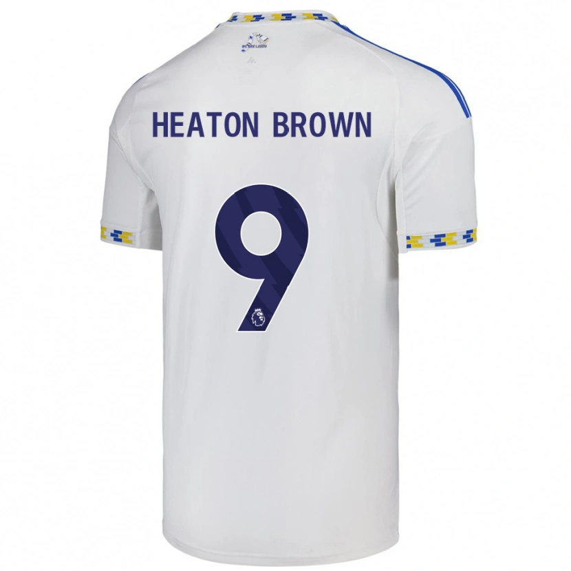 Danxen Børn Heaton Brown #9 Hvid Blå Hjemmebane Spillertrøjer 2025/26 Trøje T-Shirt