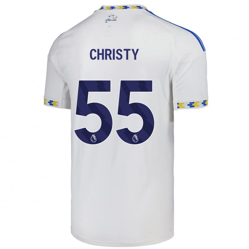 Danxen Børn Harry Christy #55 Hvid Blå Hjemmebane Spillertrøjer 2025/26 Trøje T-Shirt