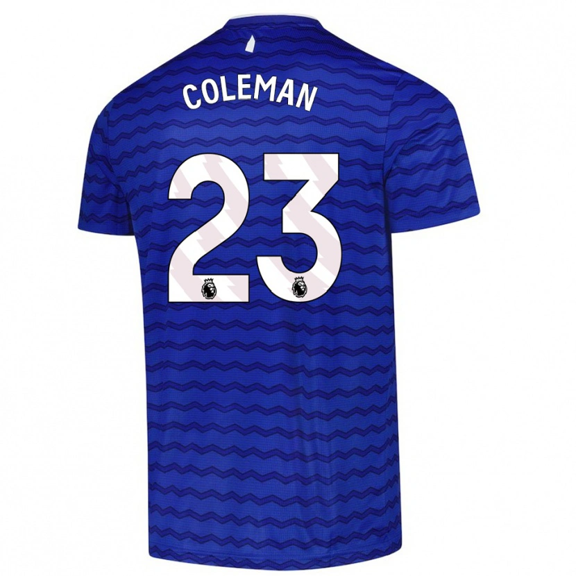 Danxen Børn Séamus Coleman #23 Blå Navy Hjemmebane Spillertrøjer 2025/26 Trøje T-Shirt