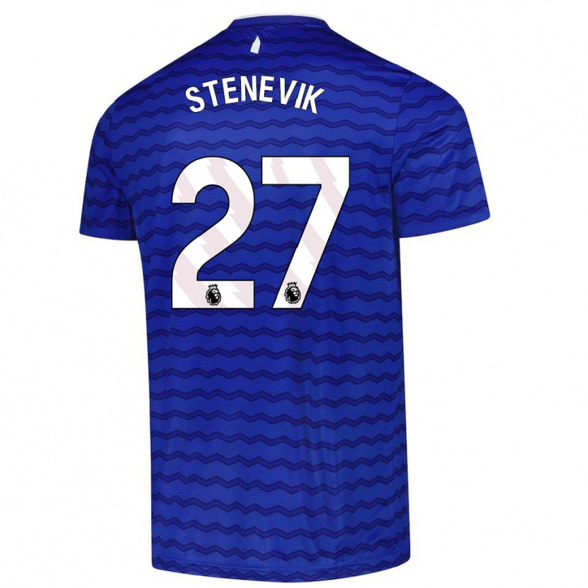 Danxen Børn Elise Stenevik #27 Blå Navy Hjemmebane Spillertrøjer 2025/26 Trøje T-Shirt