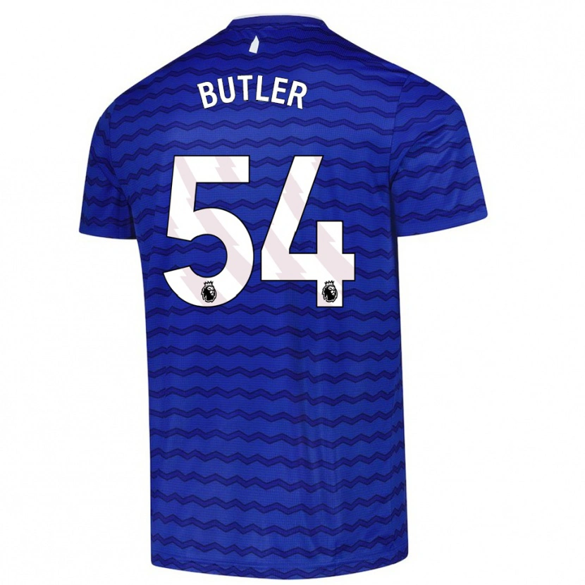 Danxen Børn Jack Butler #54 Blå Navy Hjemmebane Spillertrøjer 2025/26 Trøje T-Shirt