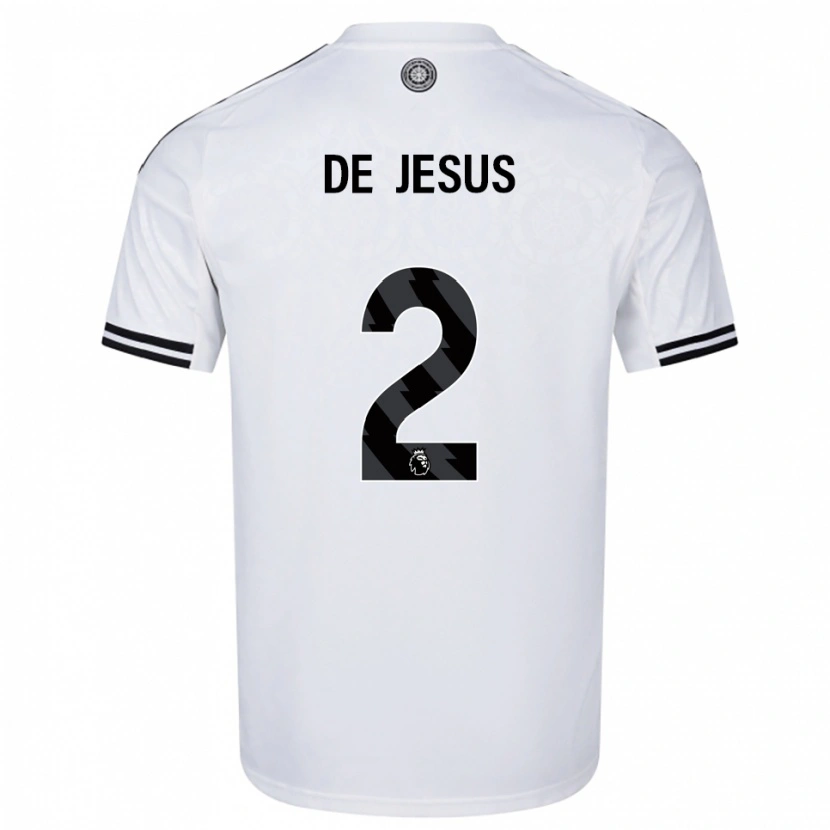 Danxen Børn Brad De Jesus #2 Hvid Sort Hjemmebane Spillertrøjer 2025/26 Trøje T-Shirt