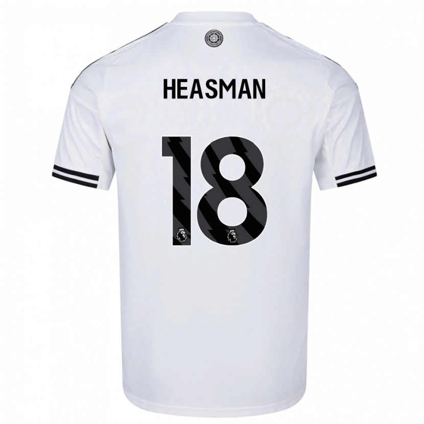 Danxen Børn Georgia Heasman #18 Hvid Sort Hjemmebane Spillertrøjer 2025/26 Trøje T-Shirt
