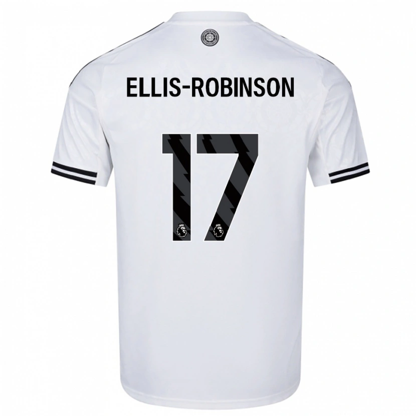 Danxen Børn Eddie Ellis-Robinson #17 Hvid Sort Hjemmebane Spillertrøjer 2025/26 Trøje T-Shirt