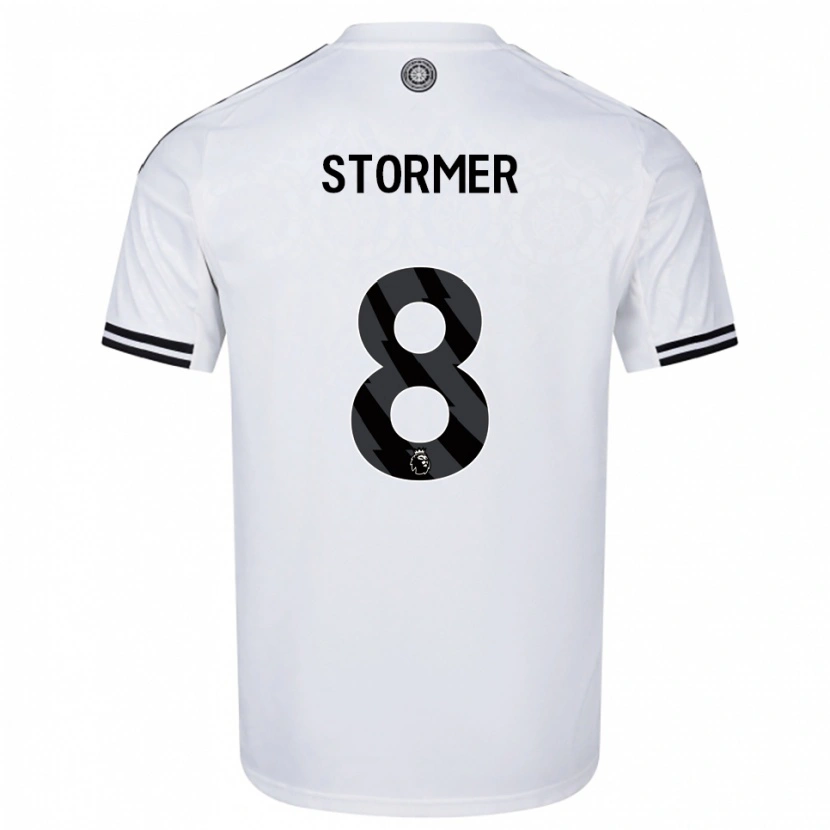 Danxen Børn Becky Stormer #8 Hvid Sort Hjemmebane Spillertrøjer 2025/26 Trøje T-Shirt
