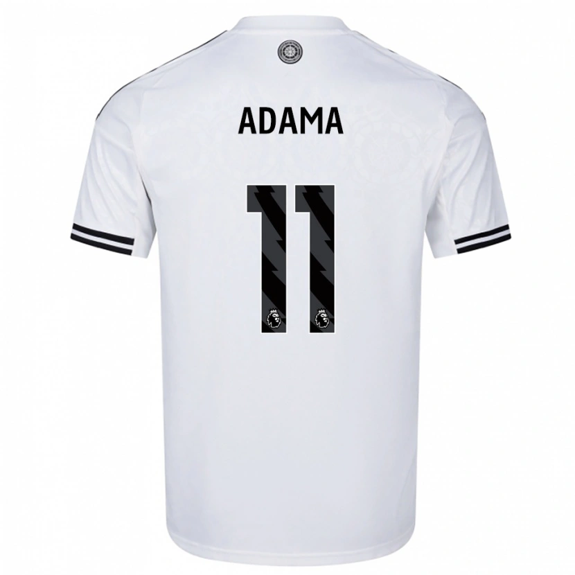 Danxen Børn Adama Traoré #11 Hvid Sort Hjemmebane Spillertrøjer 2025/26 Trøje T-Shirt