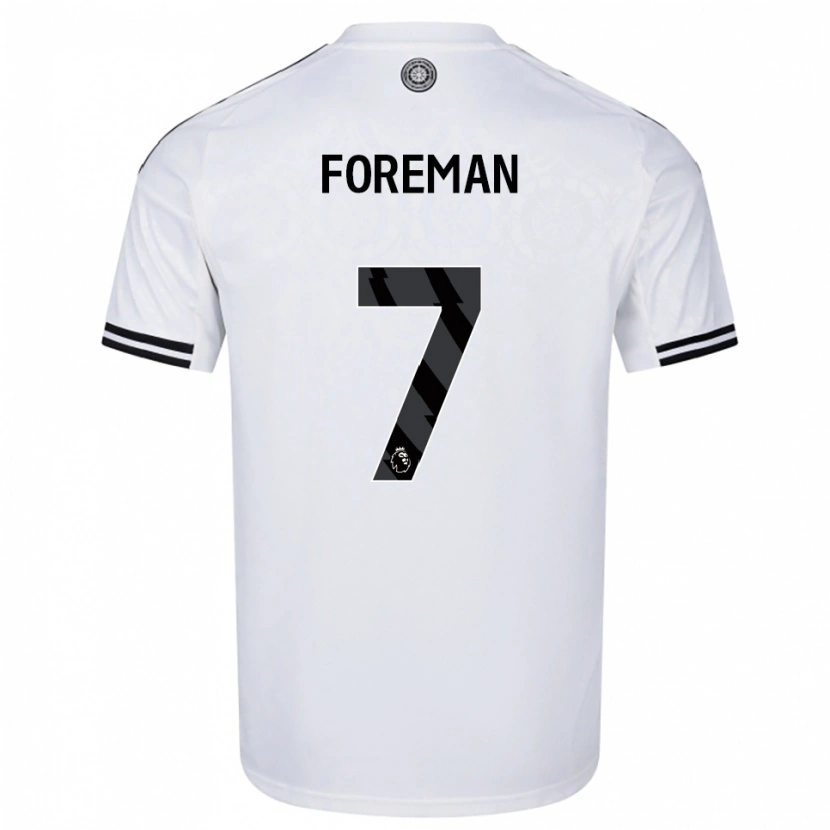 Danxen Børn Tia Foreman #7 Hvid Sort Hjemmebane Spillertrøjer 2025/26 Trøje T-Shirt