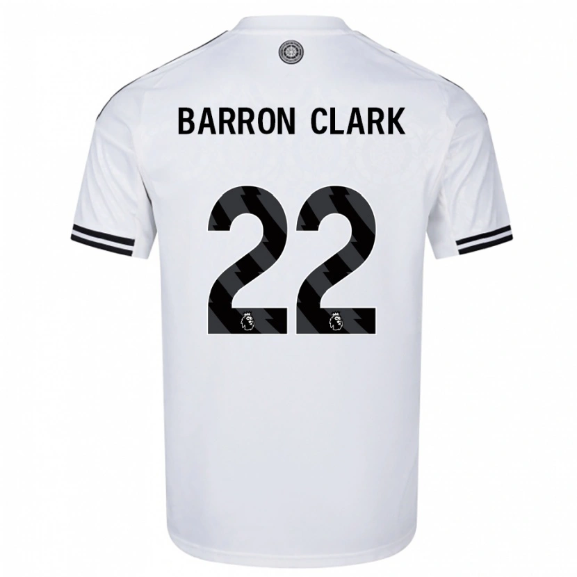 Danxen Børn Betty Barron-Clark #22 Hvid Sort Hjemmebane Spillertrøjer 2025/26 Trøje T-Shirt