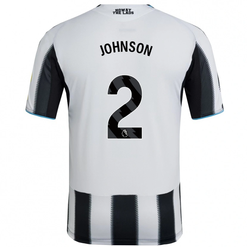 Danxen Børn Henry Johnson #2 Sort Hvid Hjemmebane Spillertrøjer 2025/26 Trøje T-Shirt