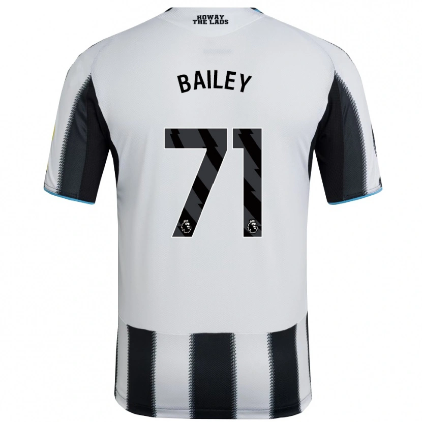 Danxen Børn Scott Bailey #71 Sort Hvid Hjemmebane Spillertrøjer 2025/26 Trøje T-Shirt