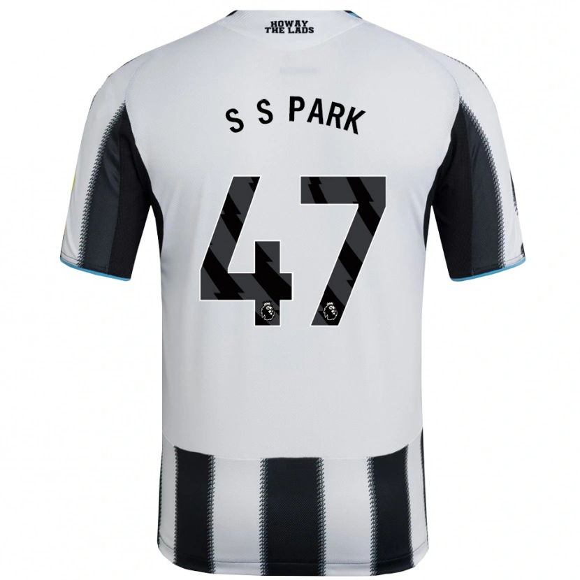 Danxen Børn Seung-Soo Park #47 Sort Hvid Hjemmebane Spillertrøjer 2025/26 Trøje T-Shirt