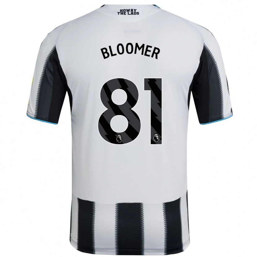 Danxen Børn Guy Bloomer #81 Sort Hvid Hjemmebane Spillertrøjer 2025/26 Trøje T-Shirt