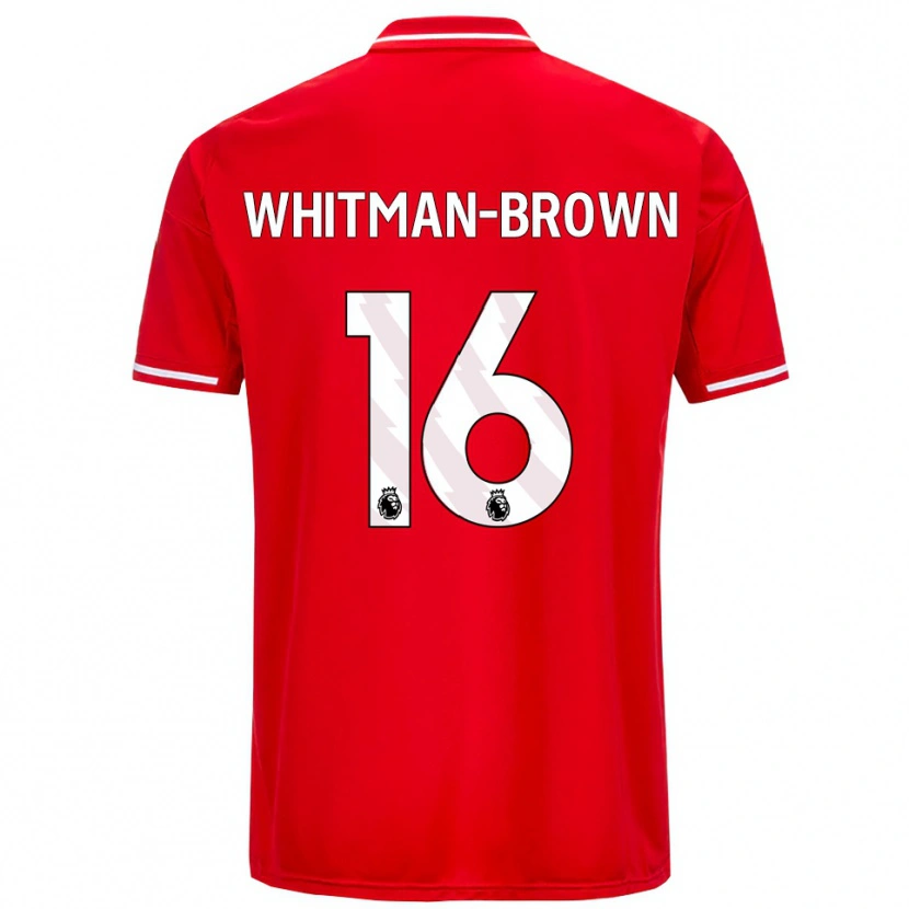 Danxen Børn Chae Whitman-Brown #16 Rød Hvid Hjemmebane Spillertrøjer 2025/26 Trøje T-Shirt
