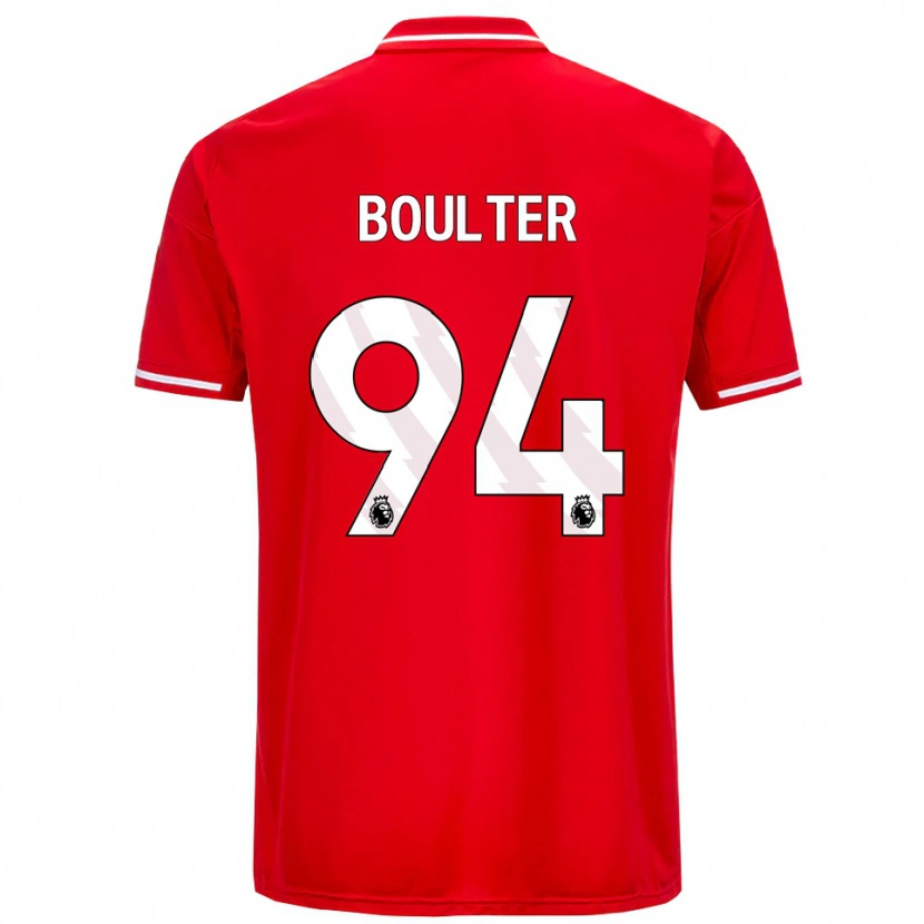 Danxen Børn Evan Boulter #94 Rød Hvid Hjemmebane Spillertrøjer 2025/26 Trøje T-Shirt