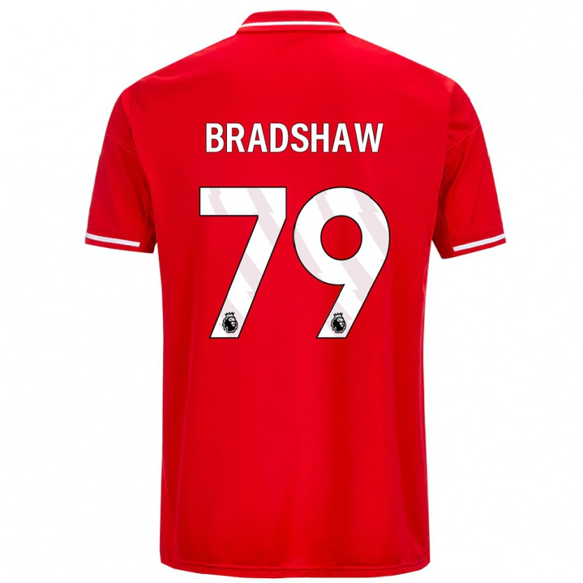 Danxen Børn Alfie Bradshaw #79 Rød Hvid Hjemmebane Spillertrøjer 2025/26 Trøje T-Shirt