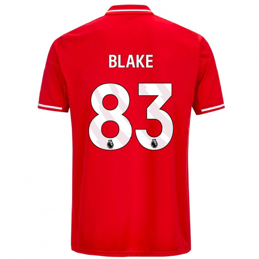 Danxen Børn Zyan Blake #83 Rød Hvid Hjemmebane Spillertrøjer 2025/26 Trøje T-Shirt