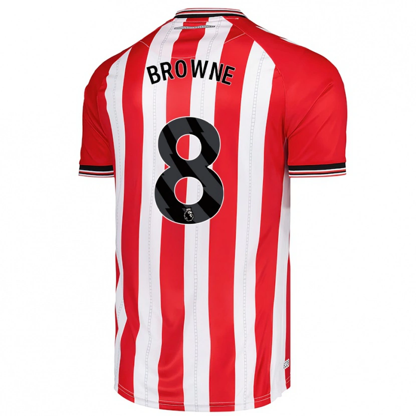 Danxen Børn Alan Browne #8 Rød Hvid Hjemmebane Spillertrøjer 2025/26 Trøje T-Shirt