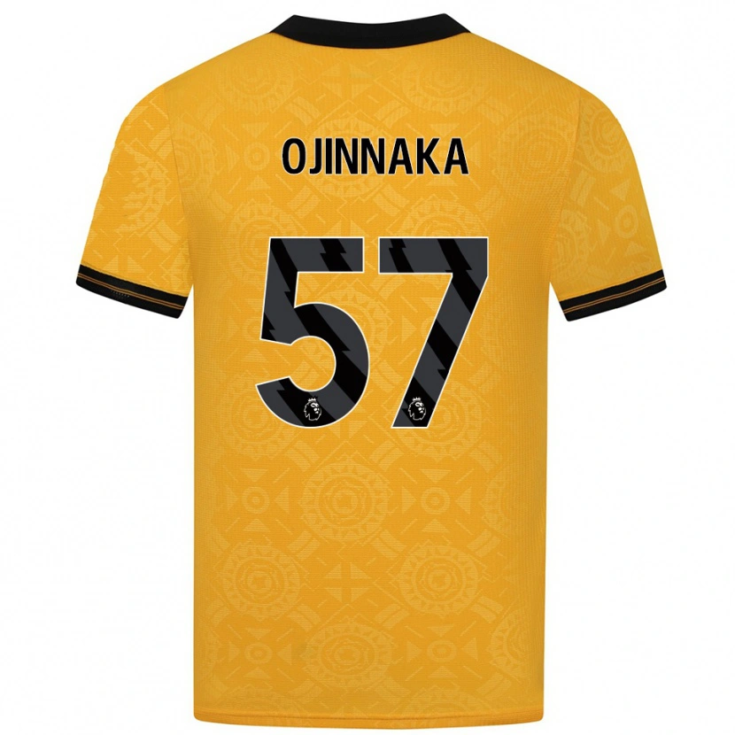 Danxen Børn Temple Ojinnaka #57 Gul Sort Hjemmebane Spillertrøjer 2025/26 Trøje T-Shirt