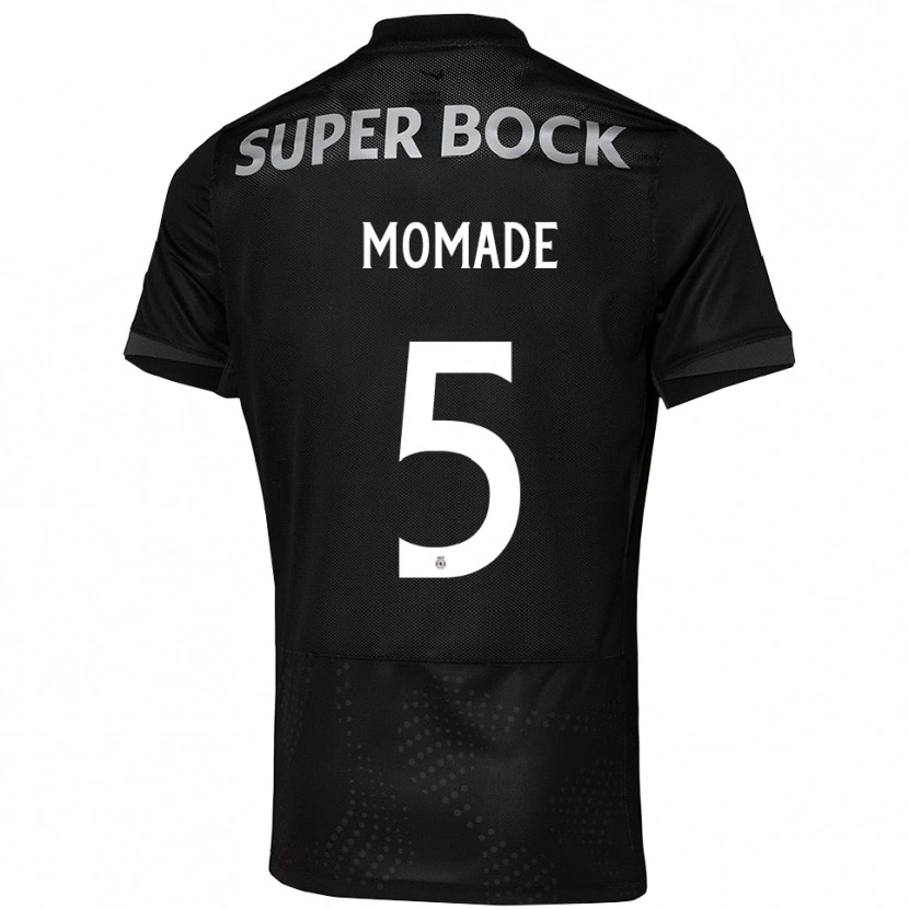 Danxen Børn Rayhan Momade #5 Sort Hvid Udebane Spillertrøjer 2025/26 Trøje T-Shirt