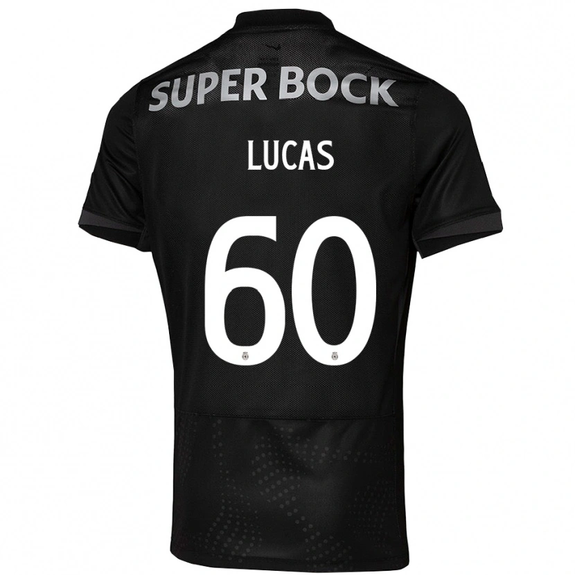 Danxen Børn Rayan Lucas #60 Sort Hvid Udebane Spillertrøjer 2025/26 Trøje T-Shirt