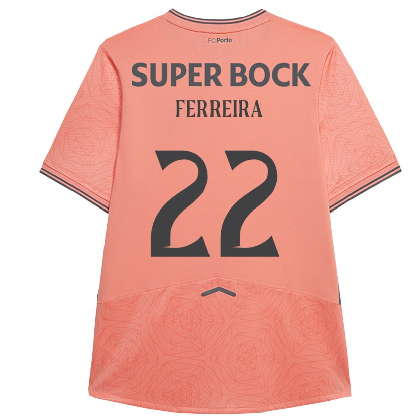 Danxen Børn Joana Ferreira #22 Pink Navy Udebane Spillertrøjer 2025/26 Trøje T-Shirt
