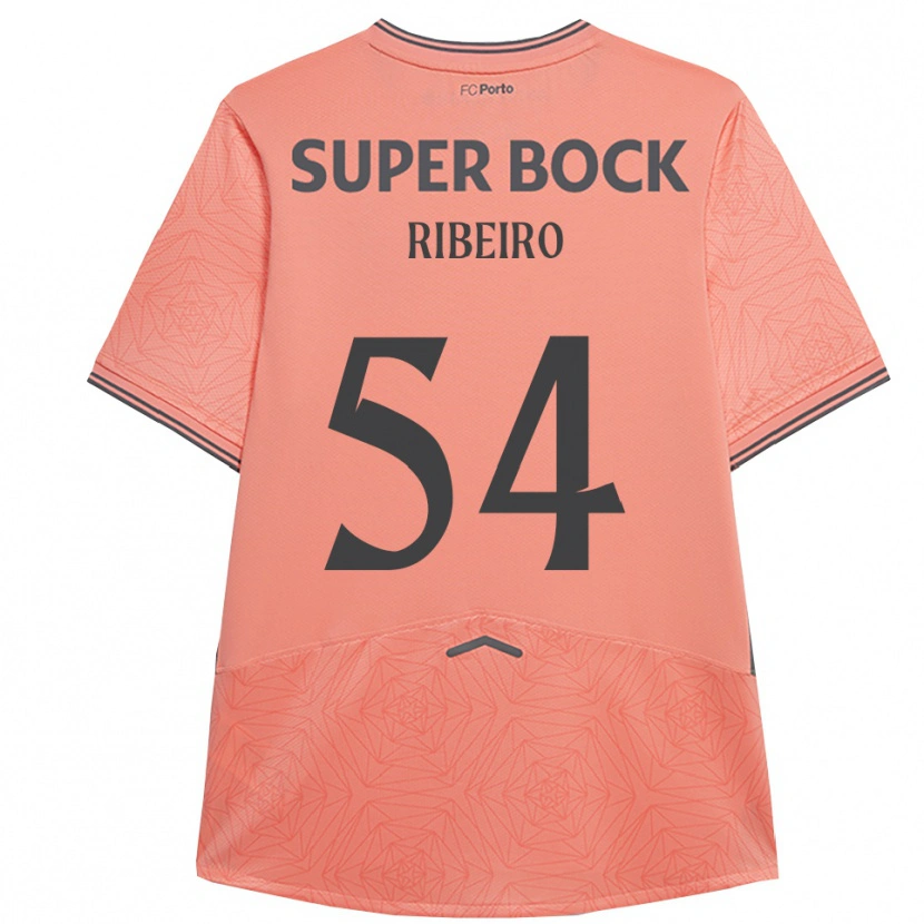 Danxen Børn António Ribeiro #54 Pink Navy Udebane Spillertrøjer 2025/26 Trøje T-Shirt