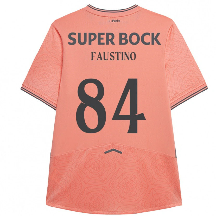 Danxen Børn Levi Faustino #84 Pink Navy Udebane Spillertrøjer 2025/26 Trøje T-Shirt