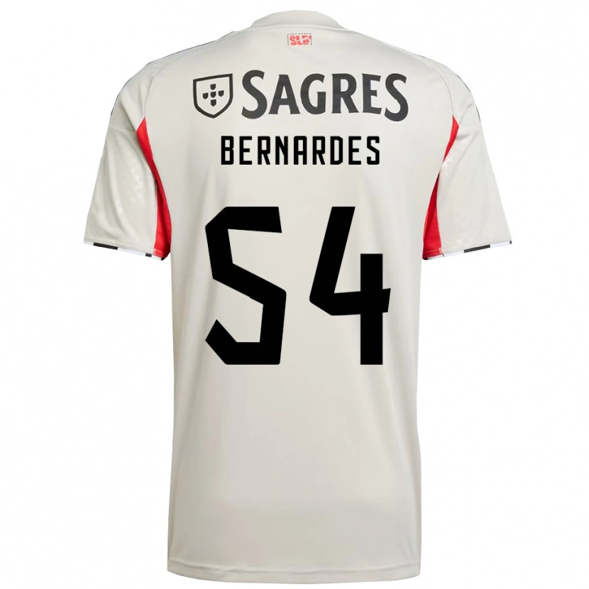 Danxen Børn Francisco Neto #54 Off White Rød Udebane Spillertrøjer 2025/26 Trøje T-Shirt