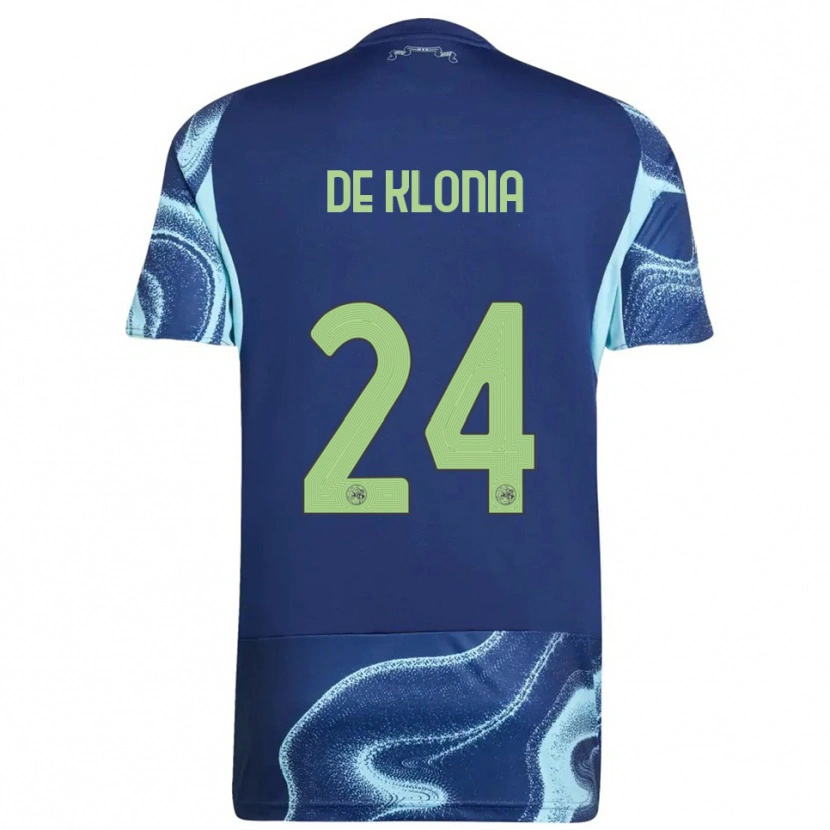 Danxen Børn Daliyah De Klonia #24 Navy Himmelblå Udebane Spillertrøjer 2025/26 Trøje T-Shirt