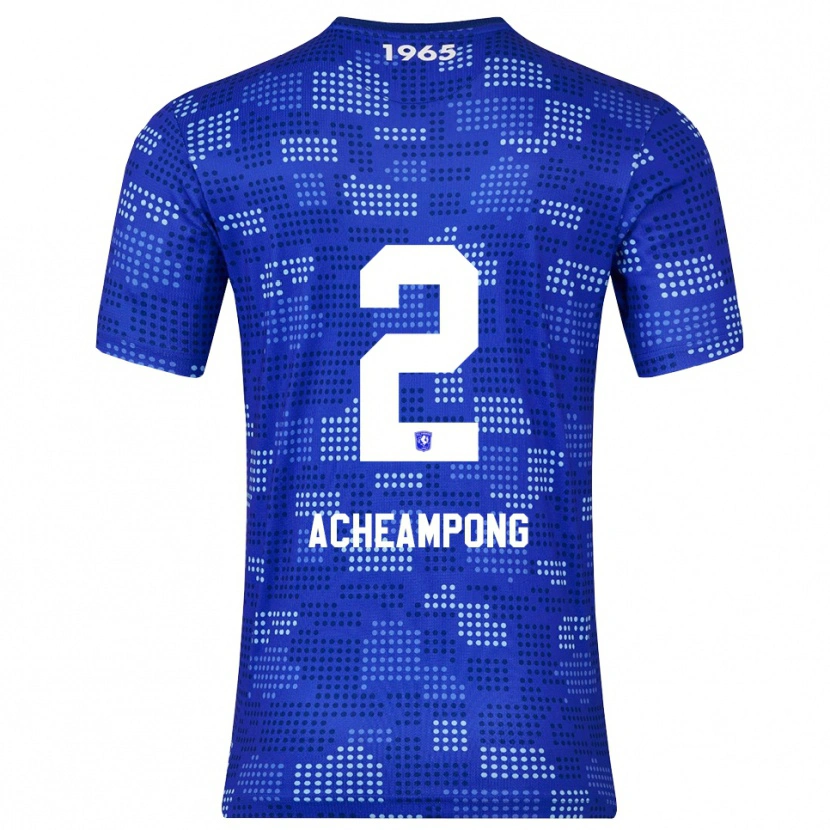 Danxen Børn Sage Acheampong #2 Blå Himmelblå Udebane Spillertrøjer 2025/26 Trøje T-Shirt