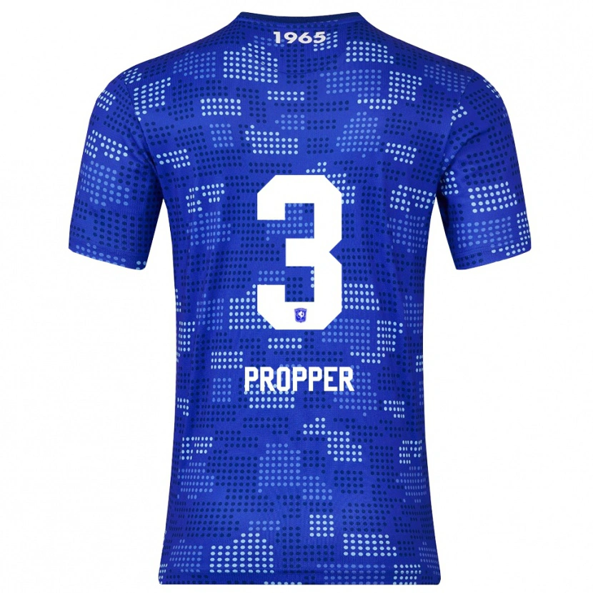 Danxen Børn Robin Pröpper #3 Blå Himmelblå Udebane Spillertrøjer 2025/26 Trøje T-Shirt