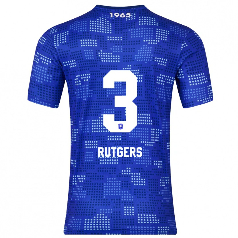 Danxen Børn Sil Rutgers #3 Blå Himmelblå Udebane Spillertrøjer 2025/26 Trøje T-Shirt