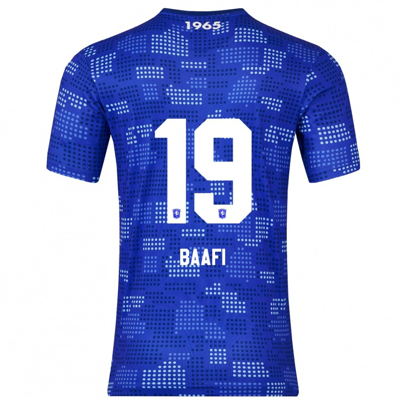 Danxen Børn Maximilian Baafi #19 Blå Himmelblå Udebane Spillertrøjer 2025/26 Trøje T-Shirt