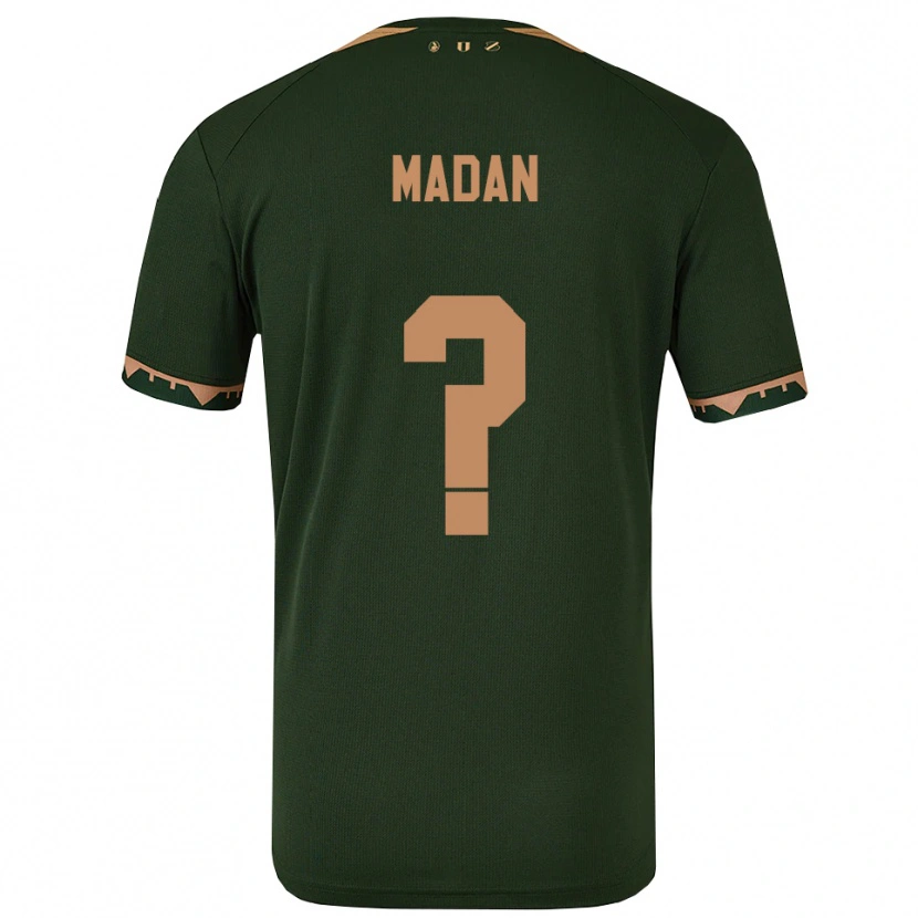 Danxen Børn Semih Madan #0 Grøn Guld Udebane Spillertrøjer 2025/26 Trøje T-Shirt