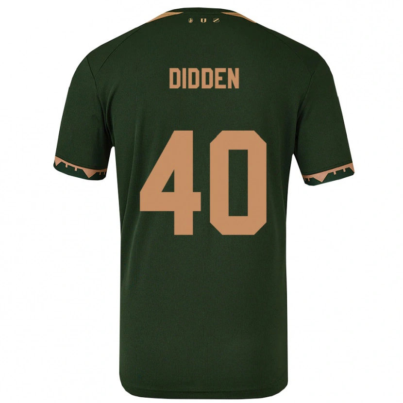 Danxen Børn Matisse Didden #40 Grøn Guld Udebane Spillertrøjer 2025/26 Trøje T-Shirt