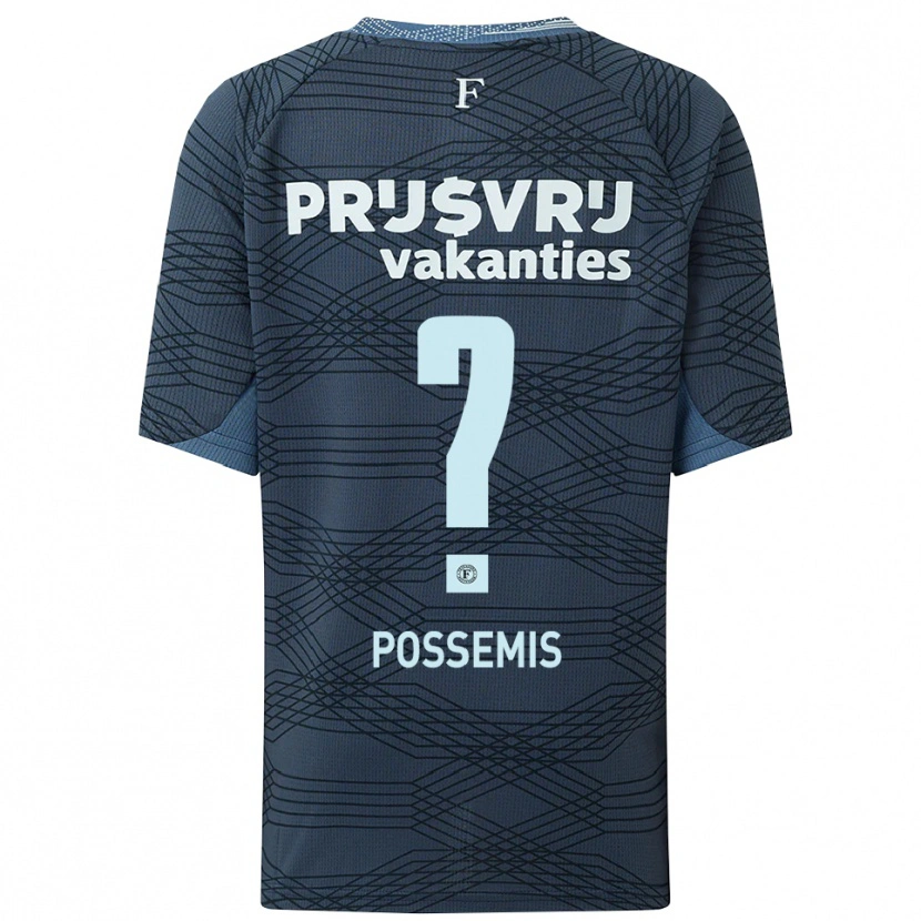 Danxen Børn Kick Possemis #0 Sort Grå Udebane Spillertrøjer 2025/26 Trøje T-Shirt