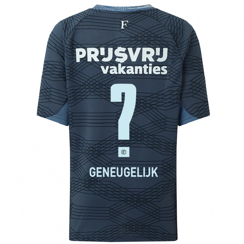 Danxen Børn Ivar Geneugelijk #0 Sort Grå Udebane Spillertrøjer 2025/26 Trøje T-Shirt